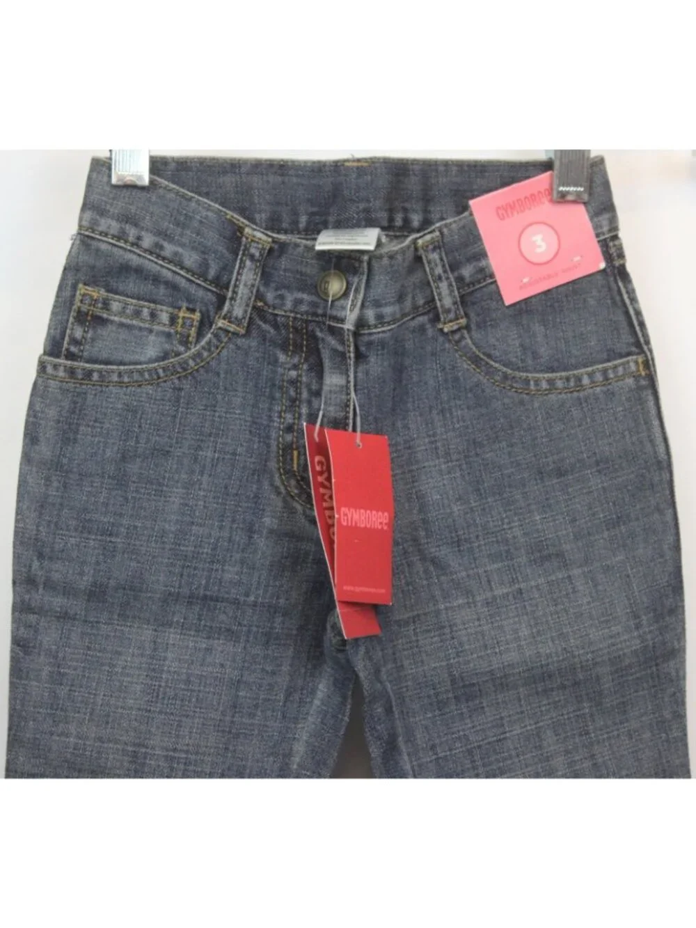 2008 Gymboree Cozy Winter Snowflake Denim Jeans sz 3 Embroidered Embellished NEW